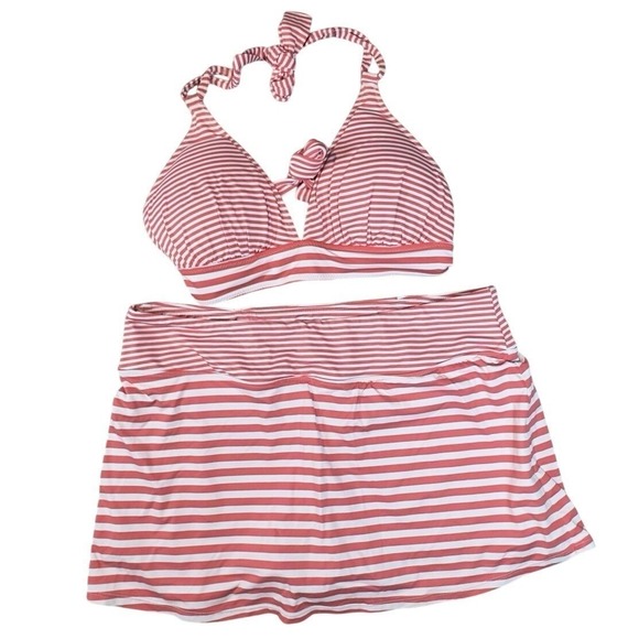 Tommy Bahama Other - Tommy Bahama Women's XL Breaker Bay Swim Skort Bikini Halter Reversible Swimsuit